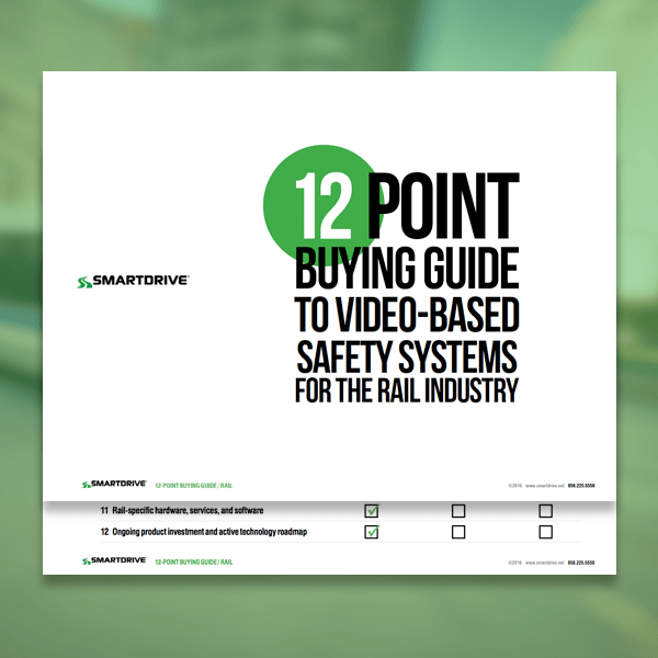 12 point Buying Guide for the Rail Industry